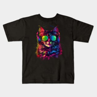 Cat DJ Hype Kids T-Shirt